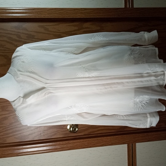 Simply Vera Wang Sheer Embroidered, Contemporary, Feminine, Classic, Contemporar - Picture 6 of 10